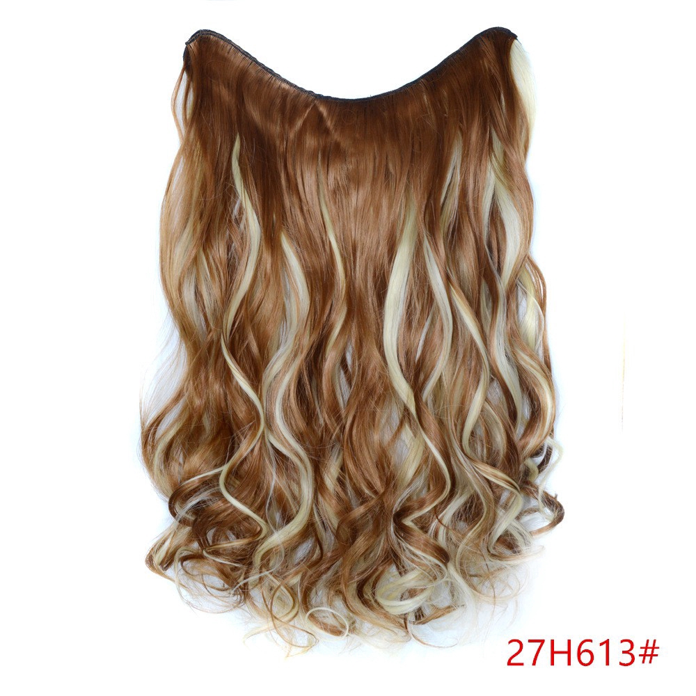 Tóc giả WIGSIN từ sợi tổng hợp nối dài kiểu chữ V có 4 kẹp tùy chọn màu sắc