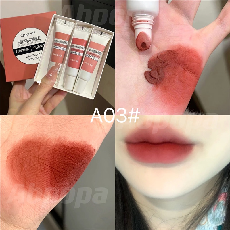 Abpopa Cappuvini® Son Lì Chống Thấm Nước Lâu Trôi Nhiều Màu Sắc Thời Trang