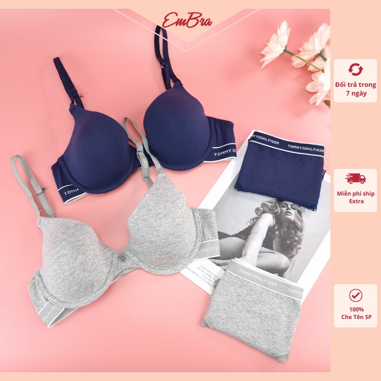 Bộ đồ lót nữ  EMBRA TOMMY cotton cao cấp EBB47