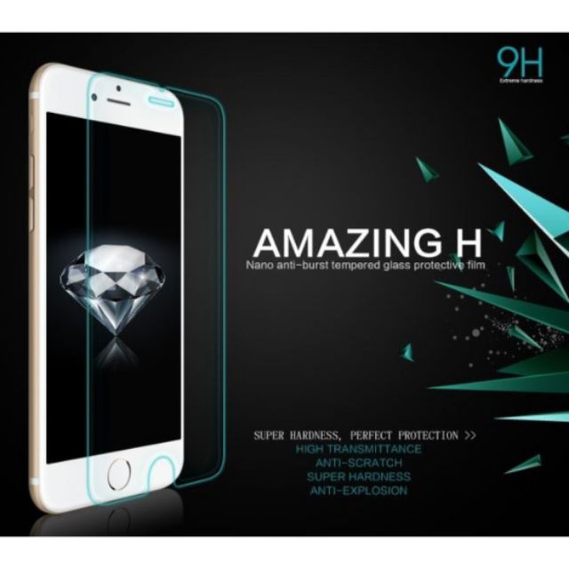 Kính cường lực iphone 6 Plus/6S Plus hiệu Nillkin 9H hàng chính hãng