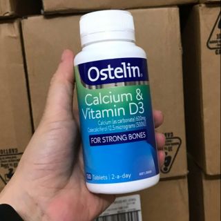 Viên uống bổ xung Canxi cho mẹ và bé - Ostelin Calcium & Vitamin D3 (130 viên)