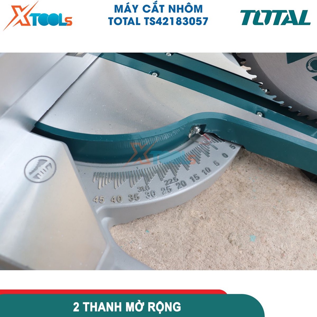 Máy cắt nhôm TOTAL TS42183057 công suất 2400W, kích thước lưỡi 305x30mm, tốc độ không tải 4500rpm -CHÍNH HÃNG-XTOOLS