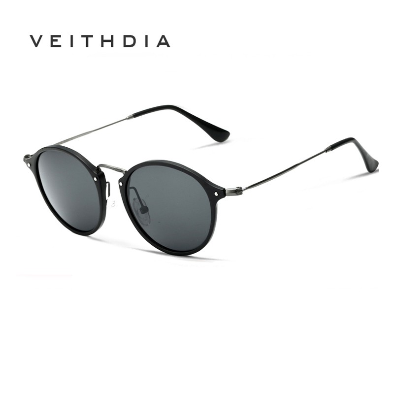 Phụ kiện thời trang VEITHDIA 6358 Kính râm nam nữ full gọng nhôm-magie phân cực nhiều màu sắc