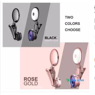 Ống lens RK19S hỗ trợ Selfie Cho điện thoại tích hợp đèn led 8 bóng | BigBuy360 - bigbuy360.vn