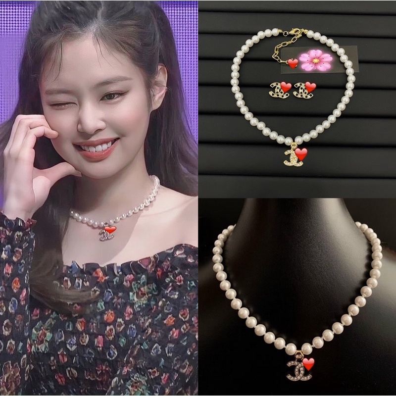 Sét trang sức nữ , vòng cổ , khuyên tai nữ cao cấp, phụ kiện hari korea accessories