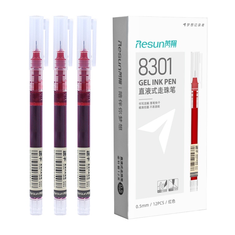 Bút Muji bản dupe bút gel đen xanh đỏ viết đều mực phụ kiện văn phòng phẩm  VP06