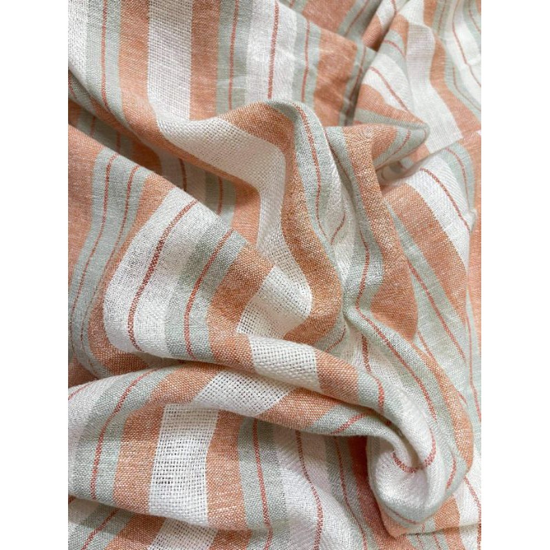 Vải linen kẻ sọc