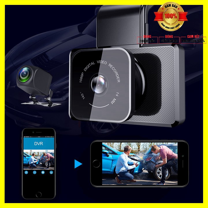 [ Bảo Hành 12 tháng] Camera hành trình ô tô, xe hơi cao cấp Phisung K10 tích hợp camera lùi, kết nối WIFI, định vị GPS | BigBuy360 - bigbuy360.vn