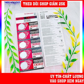 Pin Cr2032 Maxell NHẬT BẢN ✓Chính hãng ✓Chất lượng cao