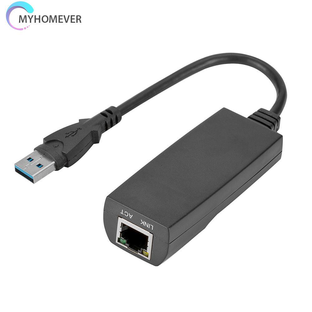 myhomever Mini USB 3.0 Gigabit Ethernet Adapter USB to RJ45 Lan Network Card for PC