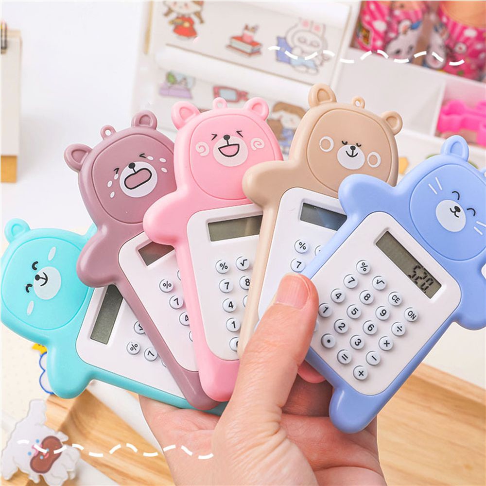 Máy tính cầm tay mini siêu mỏng 8 chữ số dễ thương cho bé