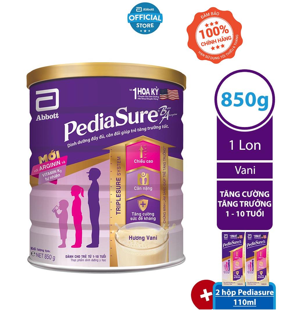 [Mã FMCGHOT giảm 10% đơn từ 400K] Sữa bột PediaSure 850g