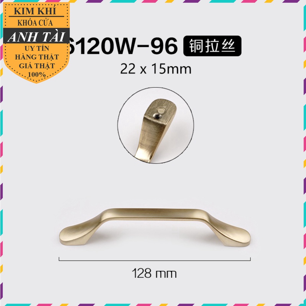 Tay nắm tủ bếp tủ áo, dùng trong nội thất công nghiệp hợp kim nhôm phay xước vàng hàng đẹp sang trọng