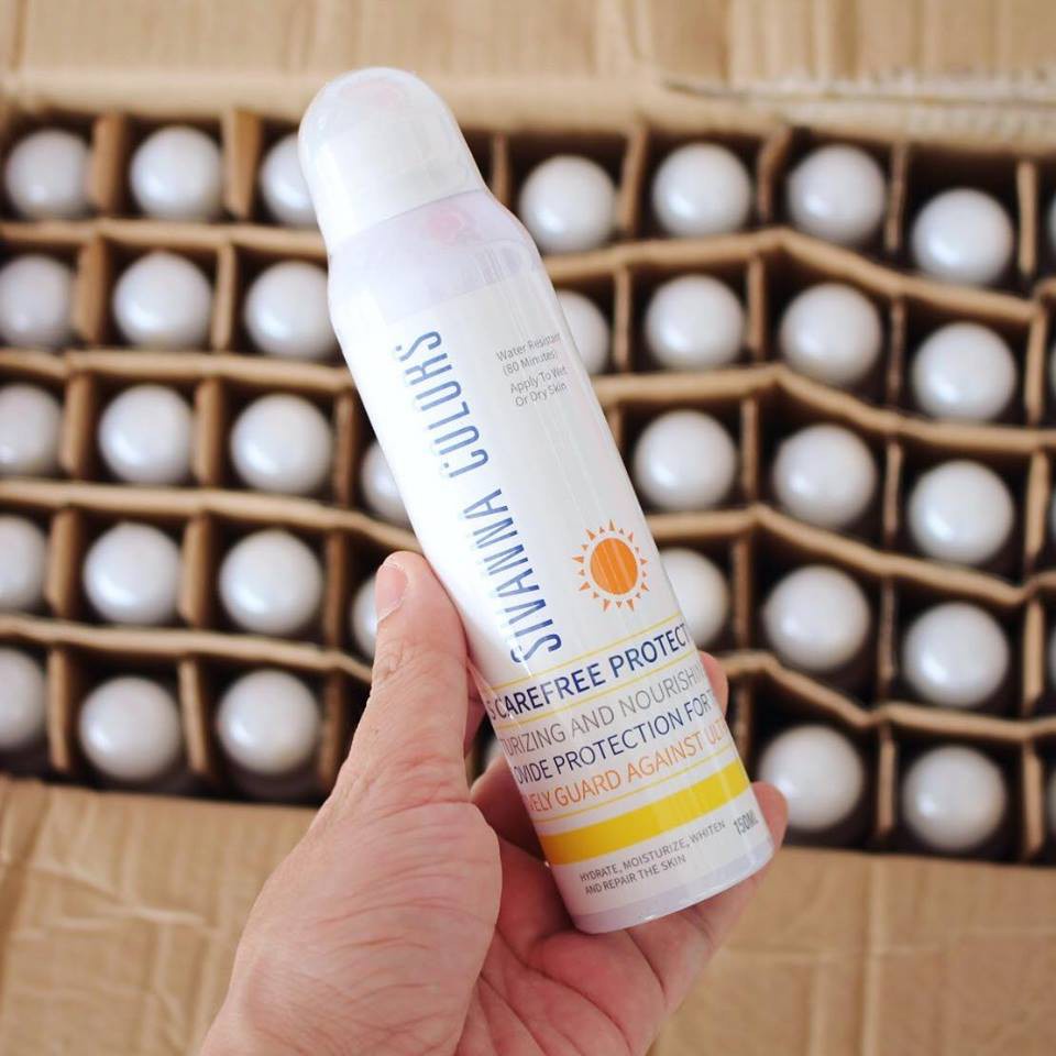 Xịt Chống Nắng Nâng Tone Sivanna Colors Thái Lan SPF50 PA+++ Cactus Carefree Protection Spray 150ml