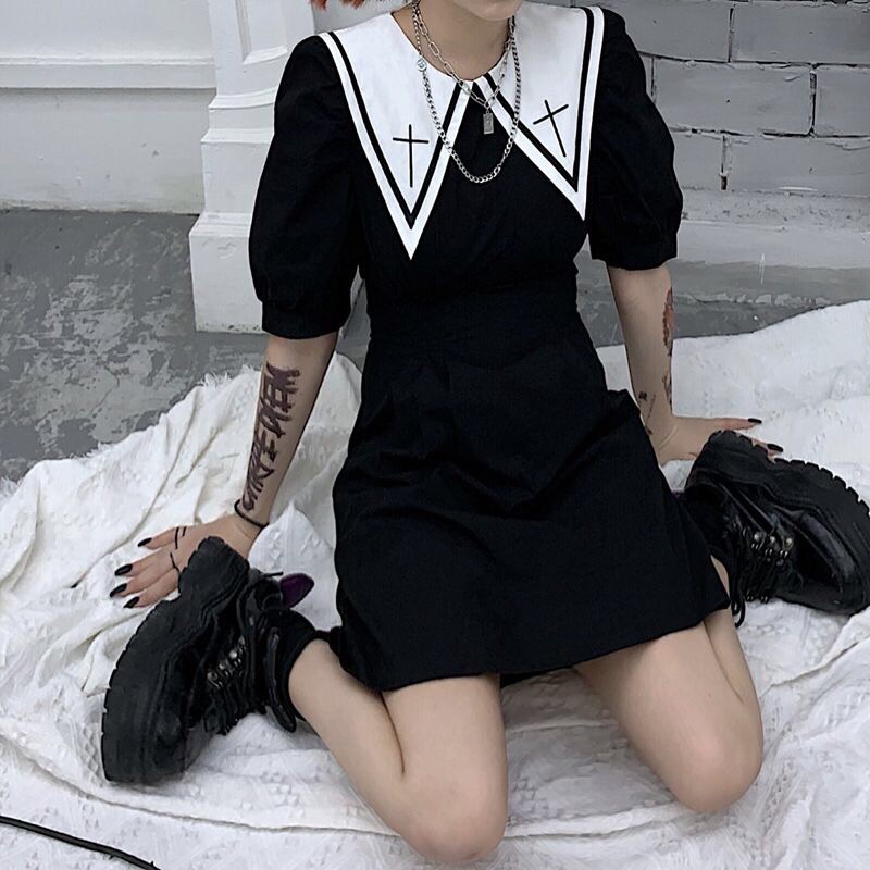 váy cổ vạt cá tính Cool ngầu