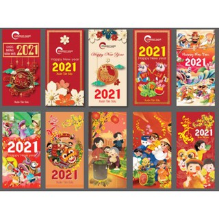Combo 10 lì xì mẫu mới nhất 2021 độc đáo