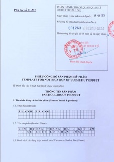 KEM DƯỠNG TRẮNG DA