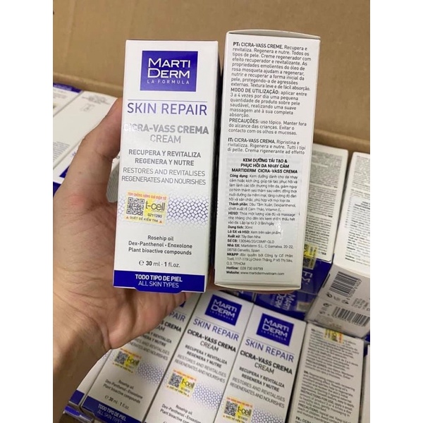 Kem Dưỡng B5 Dưỡng Ẩm Tái Tạo Phục Hồi Da Tổn Thương, Nhạy Cảm MartiDerm