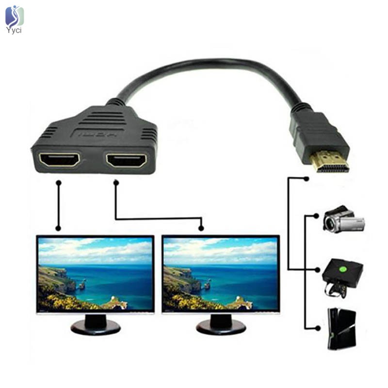 Cáp chia đầu HDMI 1080P 2 cổng dài 30cm