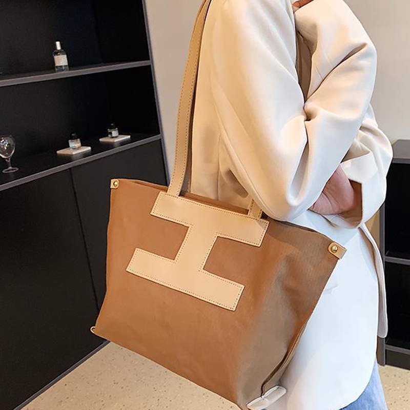 Túi tote Đeo Vai Bằng Vải Bạt Đa Năng Cho Nữ