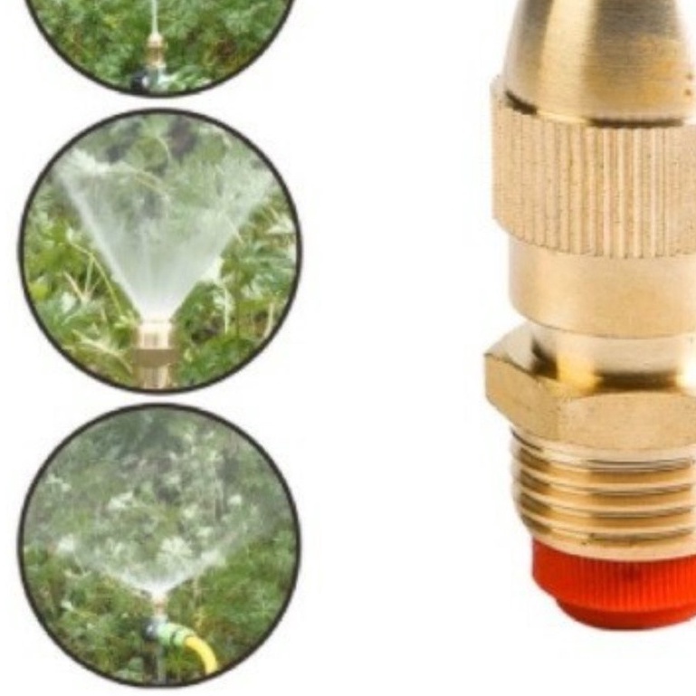 Vòi Xịt Nước Tăng Áp Mini, Vòi Sịt Tăng Áp Rửa Xe, Tưới Cây Có thế điều chỉnh ở nhiều chể độ Béc tưới đồng chân ren 21mm