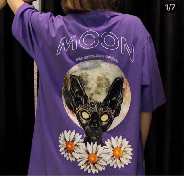 💭Áo Thun Form Rộng Moon Tím