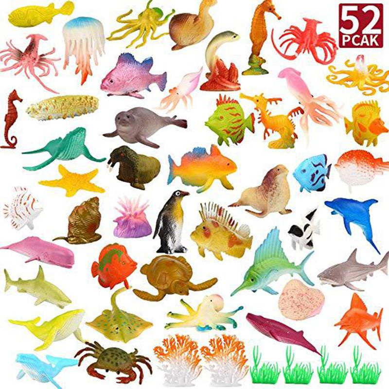 Set 52 Mô Hình Động Vật Biển Đồ Chơi Cho Bé