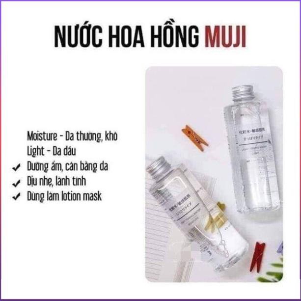 Nước hoa hồng Muji Light Toning Water 200ml Lotion Muji nội địa Nhật - Maneki