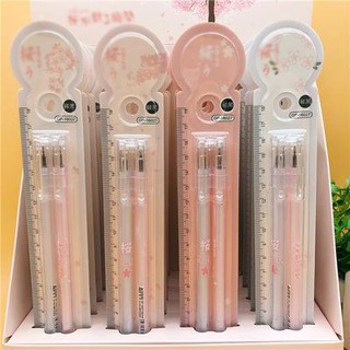 Bút đôi hoa anh đào bút cute bút dễ thương