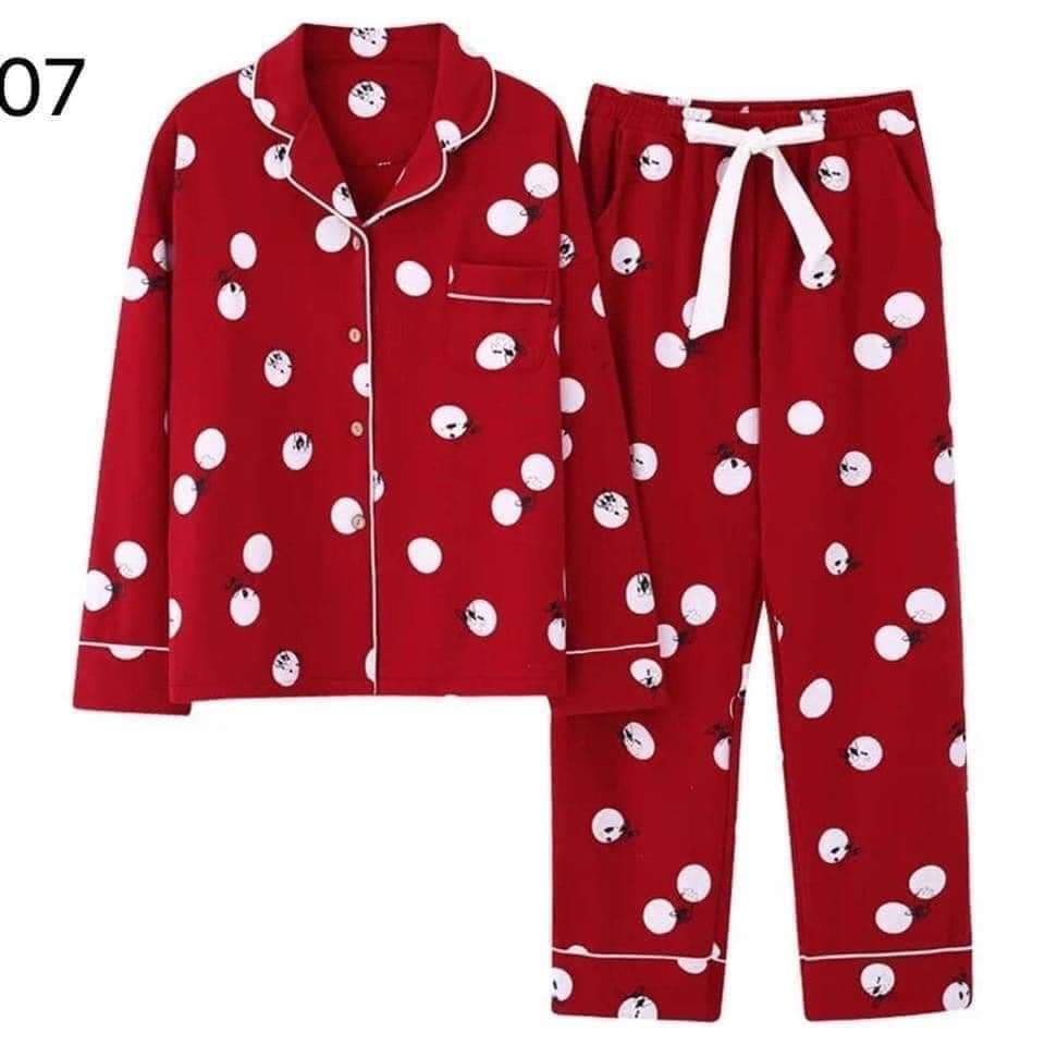 COTTON 100% Bộ Đồ Mặc Nhà Cotton Siêu Mềm Dày Dặn Hàng Cao Cấp
