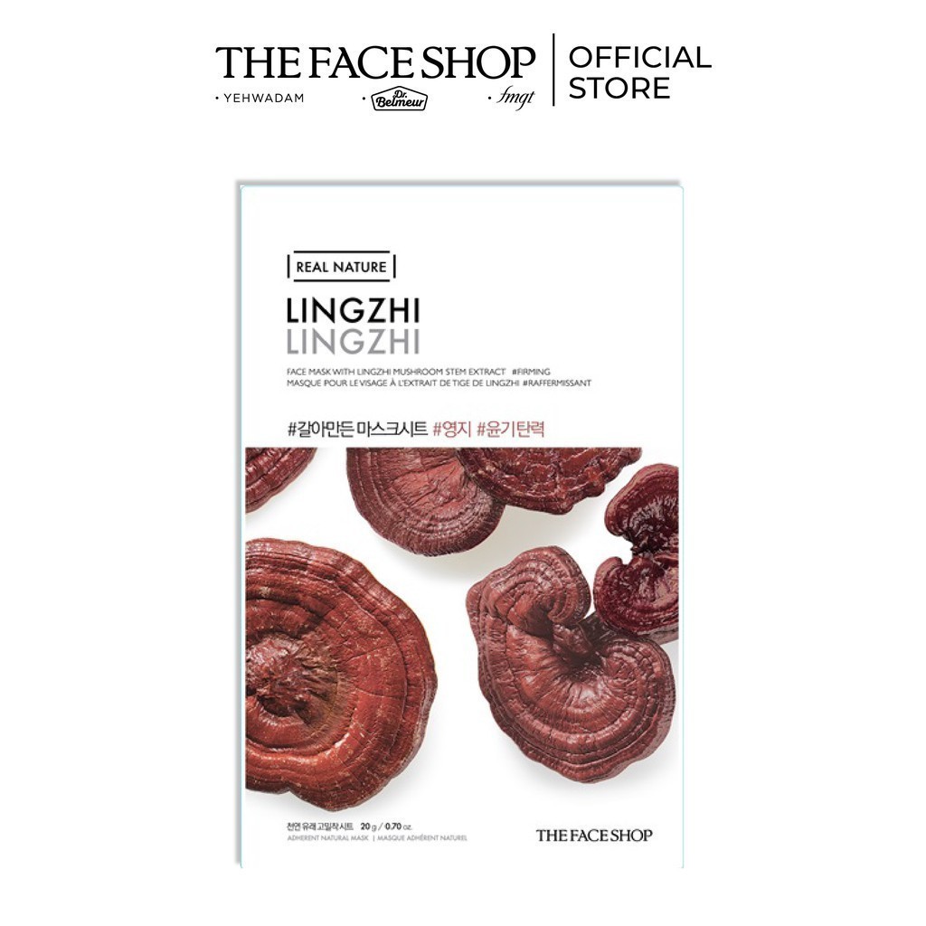  Mặt nạ TheFaceShop Real Nature Lingzhi Face Mask 20g