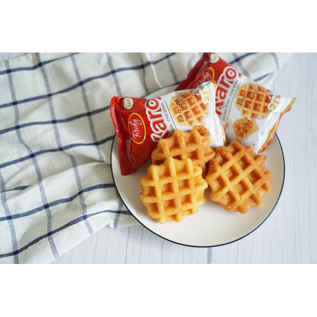 Bánh Karo Richy trứng tươi chà bông sợi gà túi 156g  Date mới, bánh trứng tươi karo mềm ngon