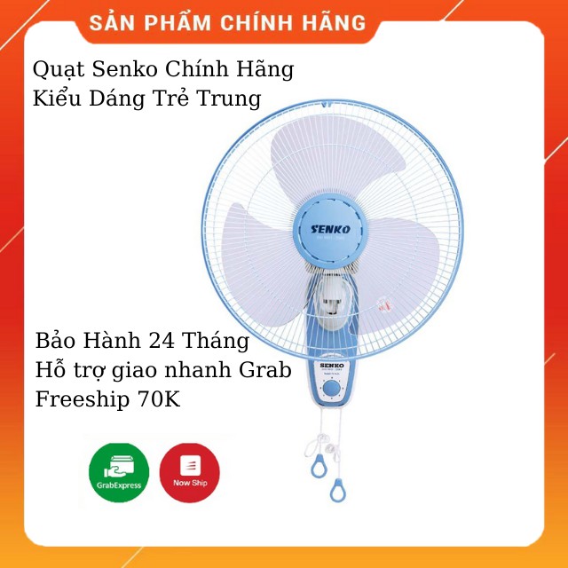 Quạt treo tường 2 dây SENKO TC1626 sải cánh 40cm - Kiểu Dáng Thời Trang, Bền Đẹp - Bảo Hành Chính Hãng 24 tháng.