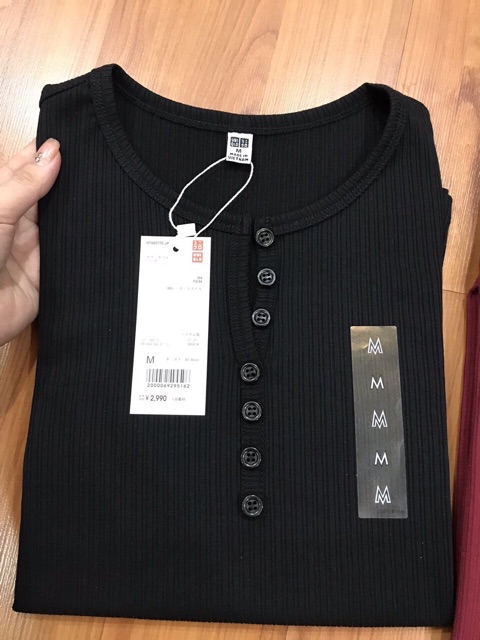 [FREE SHIP - ẢNH THẬT] Áo len tăm tay lỡ cổ tròn cúc | BigBuy360 - bigbuy360.vn