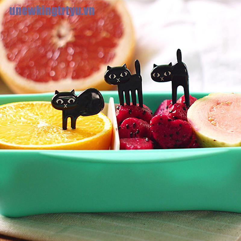 <gtrtyu>Mini Kids Animal Farm Fruit Fork Cartoon Snack Cake Dessert Food Fruit Toothpick