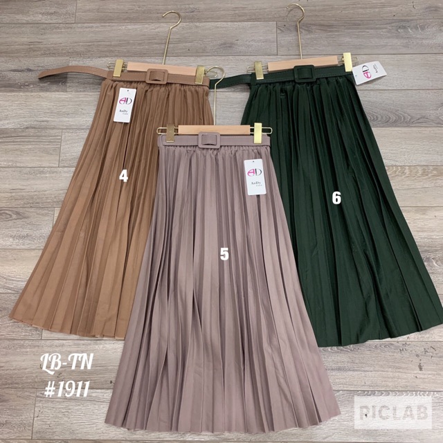 CHÂN VÁY XẾP LY KÈM ĐAI MS13208 | WebRaoVat - webraovat.net.vn