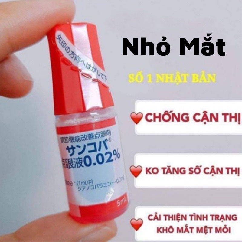 nhỏ mắt cận sancoba Nhật Bản - Hàng Chính Hãng