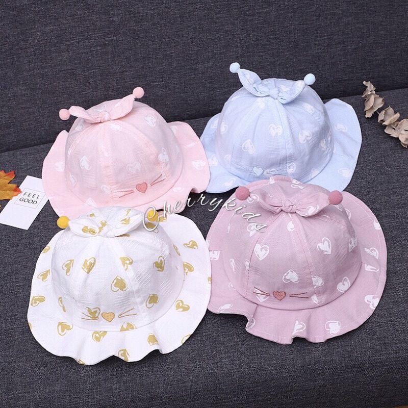 Mũ nón vành vải mềm cho bé 6-18 tháng cực xinh