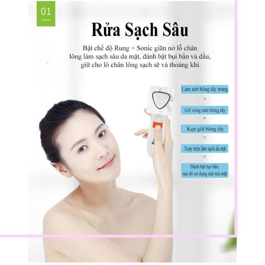 [Combo] Máy Massage Mặt Làm Đẹp Da Photon Nóng & Lạnh+Máy Rửa Mặt Và Mát Xa Da Mặt Top Cho Da Nhạy Cảm - Beauty Top Spot | BigBuy360 - bigbuy360.vn