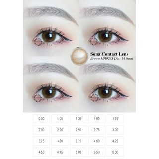 Lens Brown Hàn Có Độ Cận + khay dụng cụ