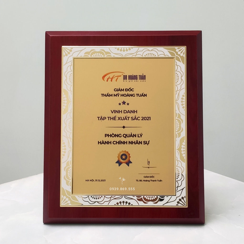 Bằng Khen, Bảng Chứng Nhận, Bảng Vinh Danh CN-10