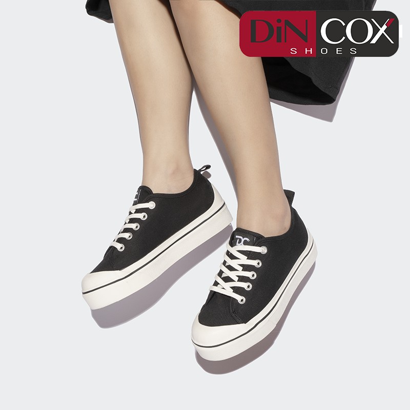 Giày Sneaker Vải Nữ DINCOX D31 Năng Động Nữ Tính Black