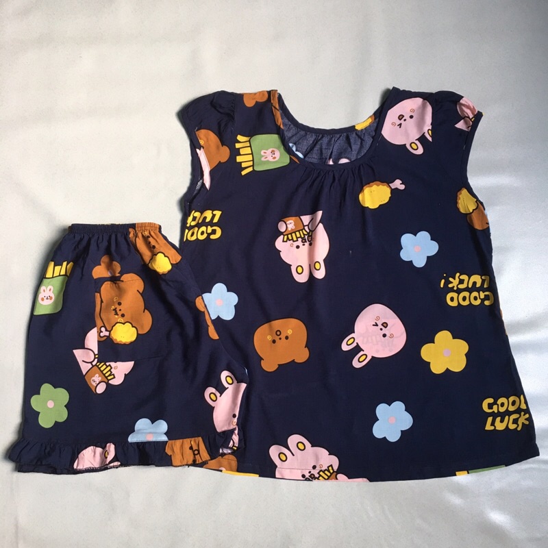 Đồ bộ đùi tay búp Lanh (Tole) Size 1 Từ (40kg-50kg)