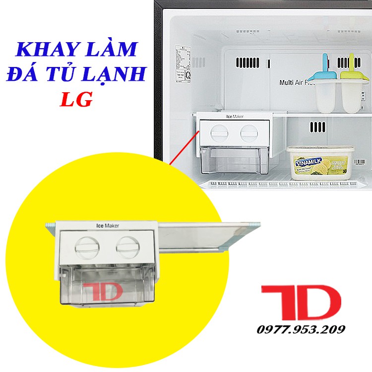 BỘ KHAY LÀM ĐÁ TỦ LẠNH LG, KHAY LÀM ĐA GN-L202BS APZPEVN