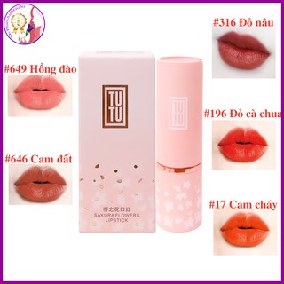 Son Lì Tutu giữ màu son lâu trôi và bổ sung dưỡng chất cho môi 4g Trung Quốc