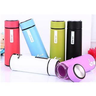 Bình giữ nhiệt thủy tinh 6oup đa năng dùng cho sinh viên học sinh loại 450ml