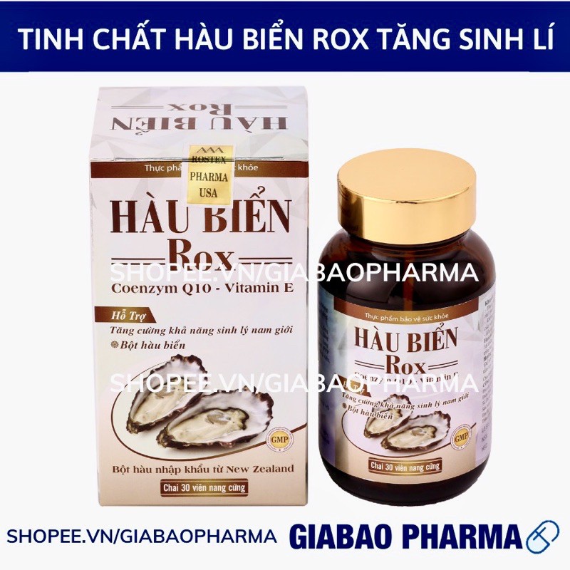 Tinh Chất Hàu Biển Rox tăng cường sinh lý nam,  giảm xuất tinh sớm, Cải Thiện Yếu Sinh Lý
