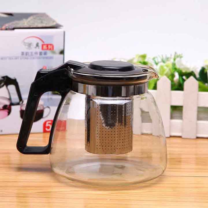 Bình lọc trà TẶNG 4 ly thủy tinh cao cấp