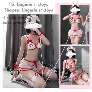Cosplay Y Tá + Nhiều Phụ Kiện Đi Kèm Set Siêu Xinh | Cosplay Sexy | Hoá Trang Gợi Cảm | Trang Phục Nội Y Gợi Cảm