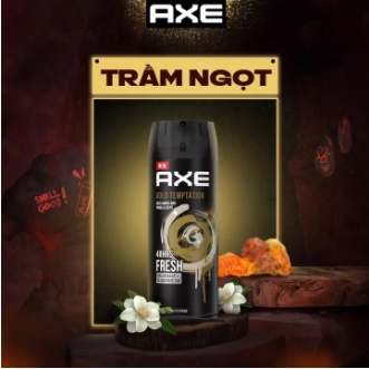 Xịt Khử Mùi Toàn Thân Cho Nam AXE Gold 48H Fresh 135ml